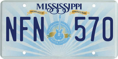 MS license plate NFN570