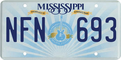MS license plate NFN693