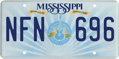 MS license plate NFN696