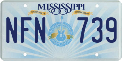MS license plate NFN739