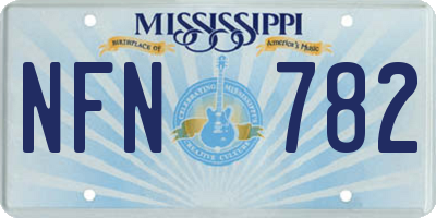 MS license plate NFN782