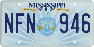 MS license plate NFN946