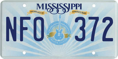 MS license plate NFO372