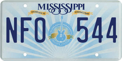 MS license plate NFO544