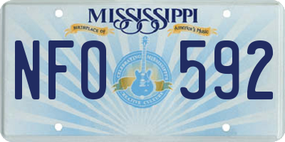MS license plate NFO592