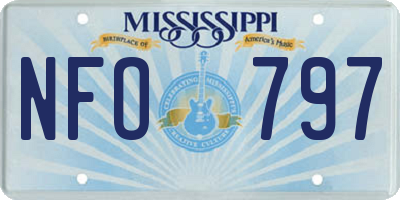 MS license plate NFO797