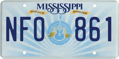 MS license plate NFO861