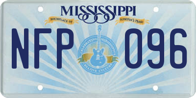 MS license plate NFP096