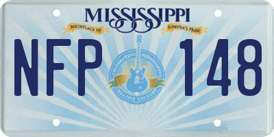 MS license plate NFP148