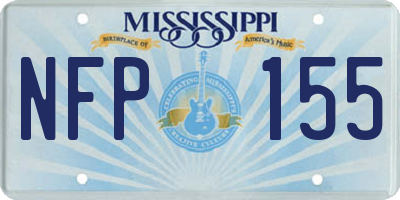 MS license plate NFP155