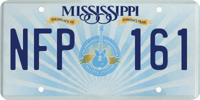 MS license plate NFP161