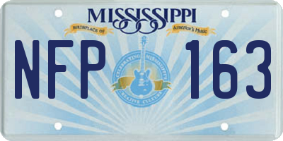 MS license plate NFP163