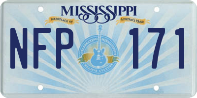 MS license plate NFP171