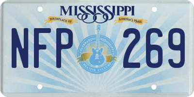 MS license plate NFP269