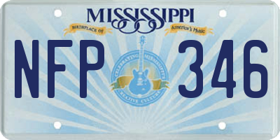 MS license plate NFP346
