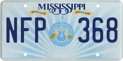 MS license plate NFP368