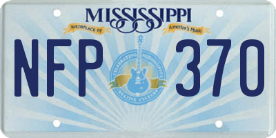 MS license plate NFP370