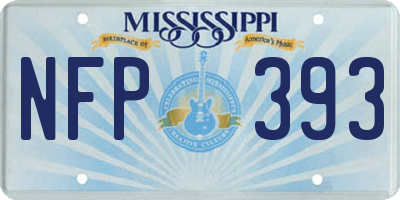 MS license plate NFP393