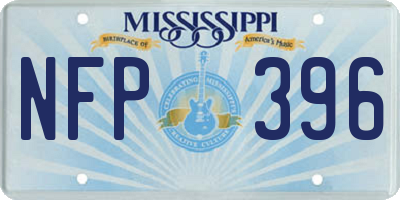 MS license plate NFP396