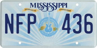 MS license plate NFP436