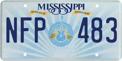 MS license plate NFP483
