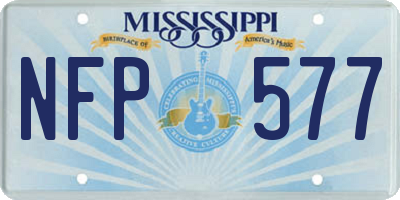 MS license plate NFP577