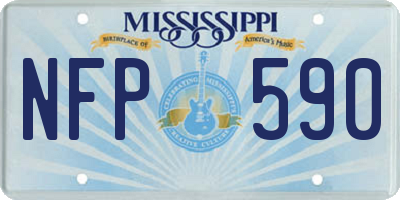 MS license plate NFP590