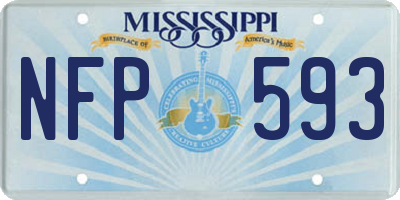 MS license plate NFP593