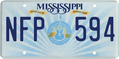 MS license plate NFP594