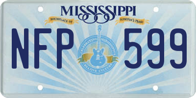 MS license plate NFP599