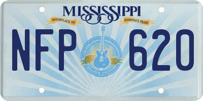 MS license plate NFP620