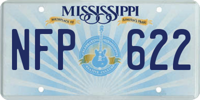 MS license plate NFP622