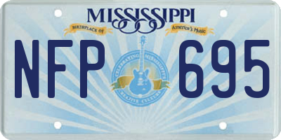 MS license plate NFP695