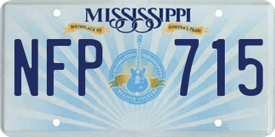 MS license plate NFP715