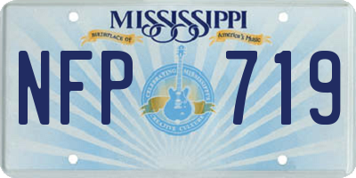 MS license plate NFP719