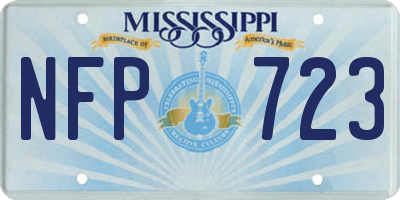 MS license plate NFP723