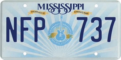 MS license plate NFP737