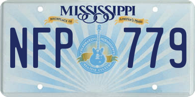 MS license plate NFP779
