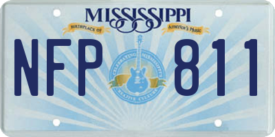 MS license plate NFP811