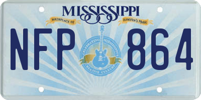 MS license plate NFP864
