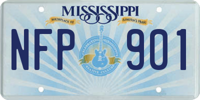 MS license plate NFP901