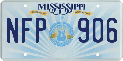 MS license plate NFP906