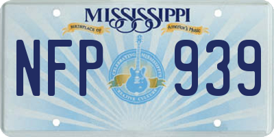 MS license plate NFP939