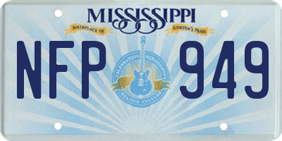 MS license plate NFP949