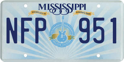MS license plate NFP951