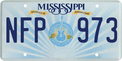 MS license plate NFP973
