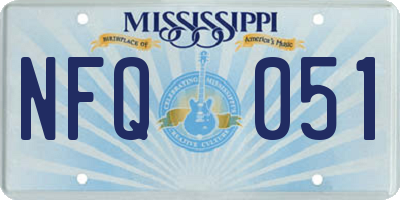 MS license plate NFQ051