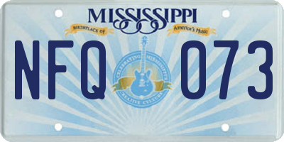 MS license plate NFQ073