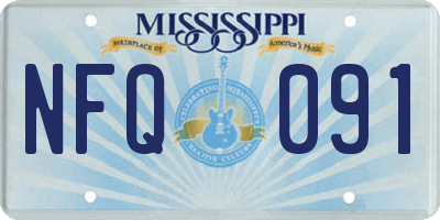 MS license plate NFQ091