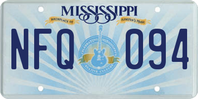 MS license plate NFQ094